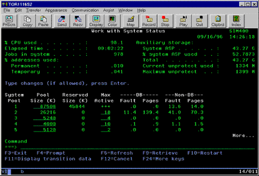  Figure 4. PC 5250 emulation 