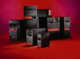  Photo: IBM AS/400e series family of servers 